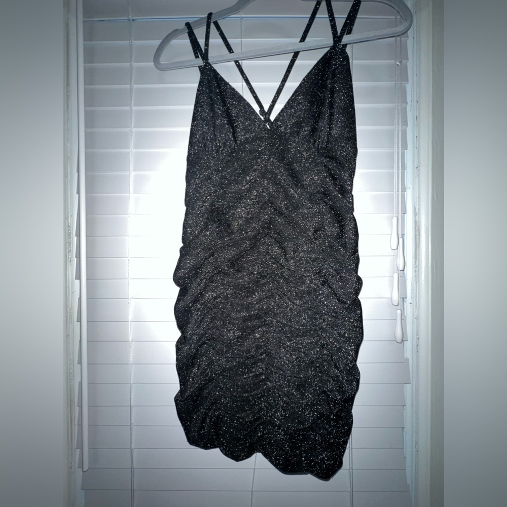 Mini Black Sparkly Dress🖤
